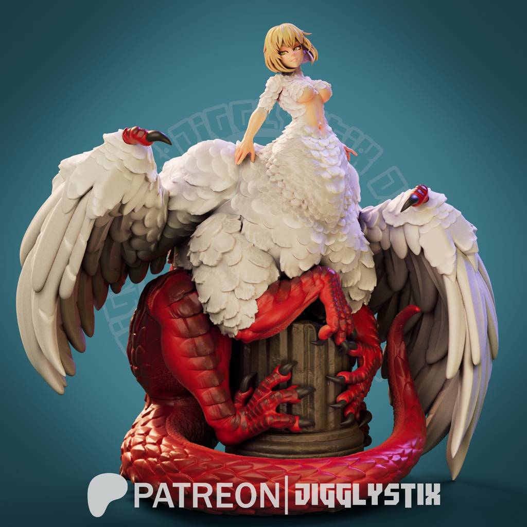 P站图纸印象馆 Jigglystix 奇美拉龙女士 Jigglystix 奇美拉龙女士