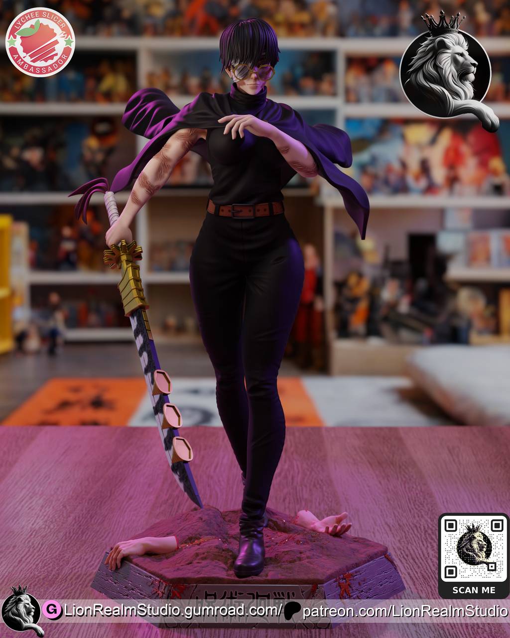 P站图纸印象馆 LionRealm 咒术回战 真希 LionRealm 咒术回战 真希