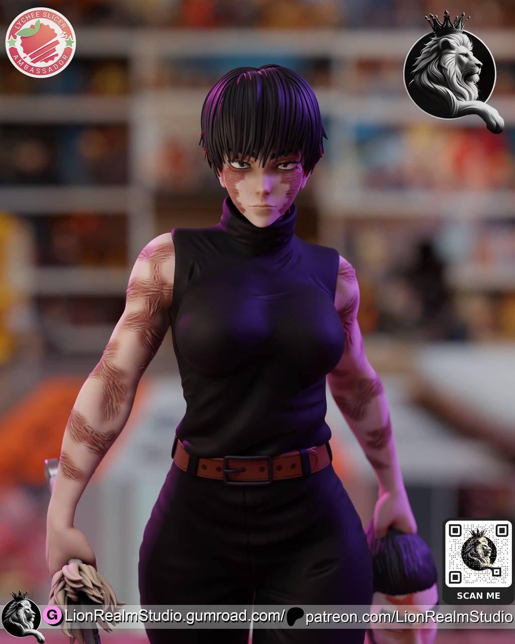 P站图纸印象馆 LionRealm 咒术回战 真希 LionRealm 咒术回战 真希