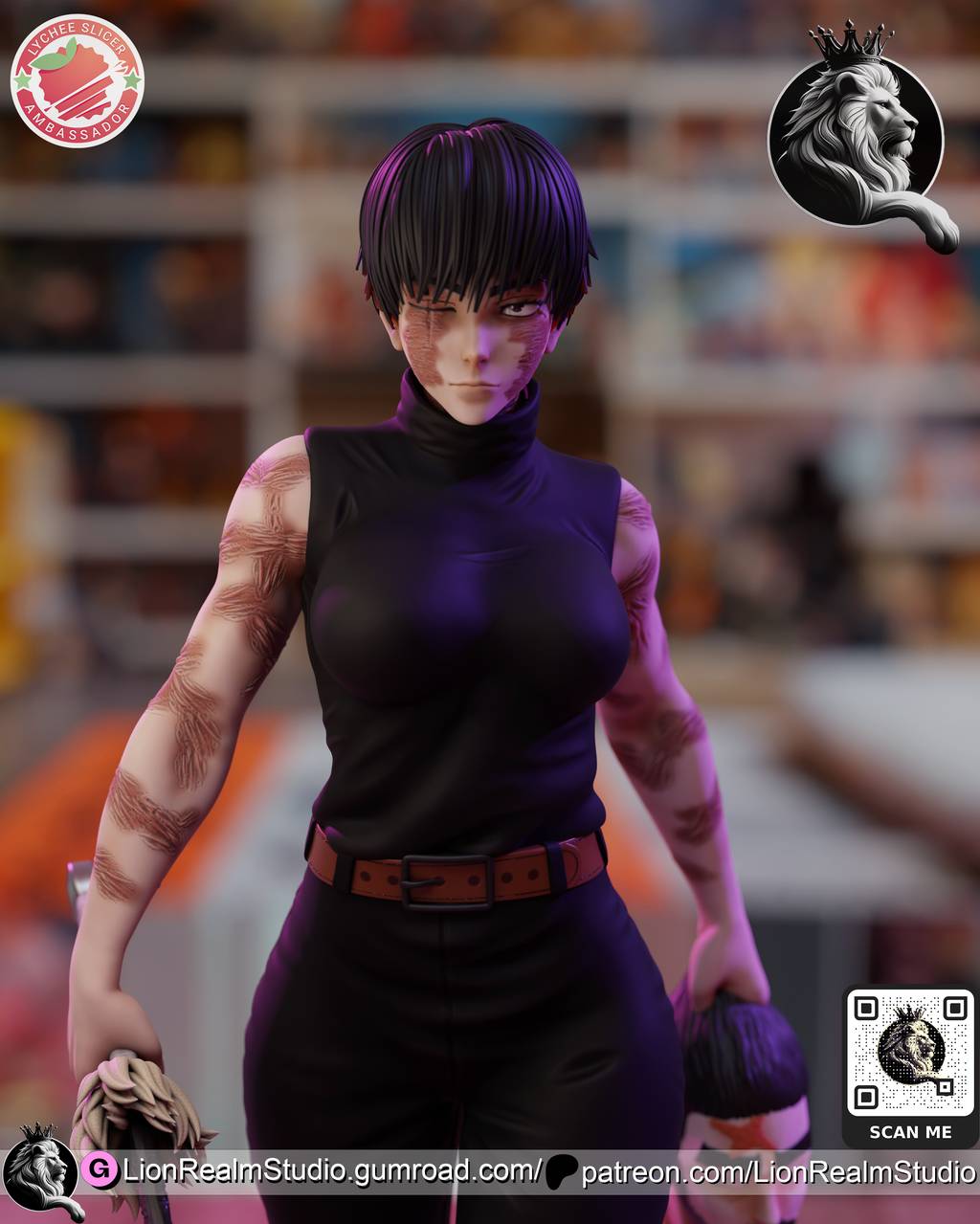 P站图纸印象馆 LionRealm 咒术回战 真希 LionRealm 咒术回战 真希