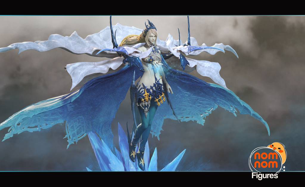 P站图纸印象馆 NomNom 最终幻想 冰神-希瓦 NomNom 最终幻想 冰神-希瓦