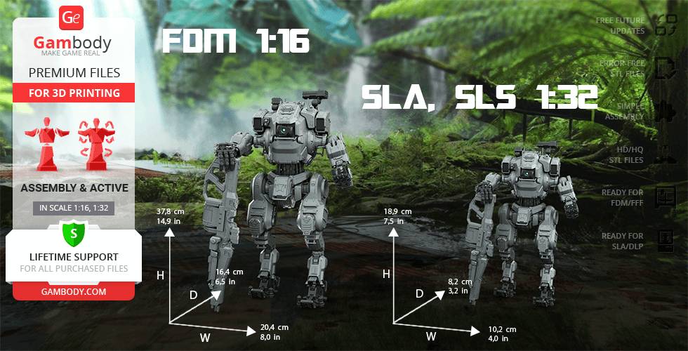 P站图纸印象馆 Gambody 泰坦陨落 机甲BT7274 Gambody 泰坦陨落 机甲BT7274