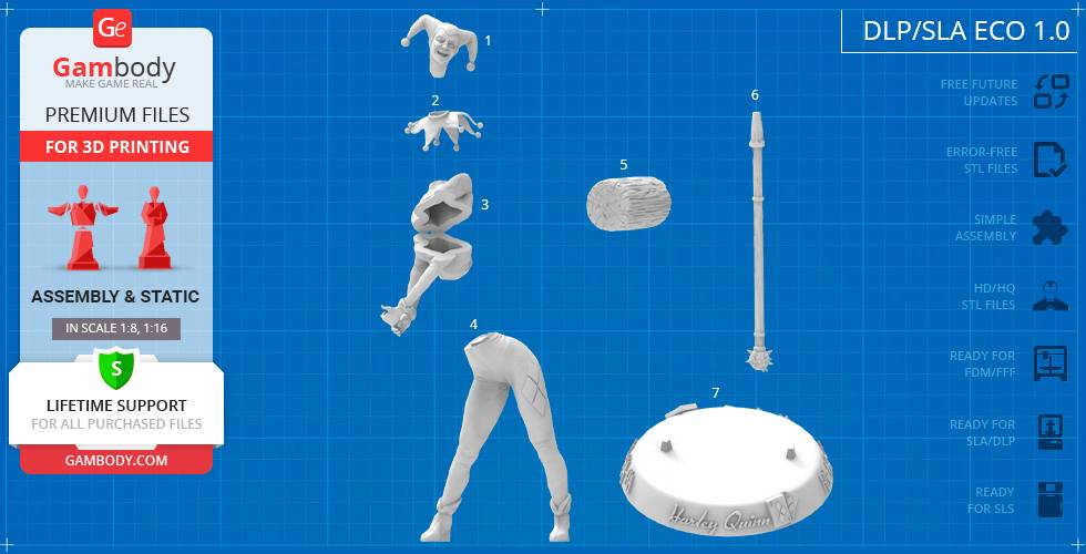 P站图纸印象馆 Gambody DC漫画 哈莉·奎茵 Gambody DC漫画 哈莉·奎茵