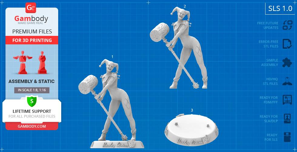 P站图纸印象馆 Gambody DC漫画 哈莉·奎茵 Gambody DC漫画 哈莉·奎茵