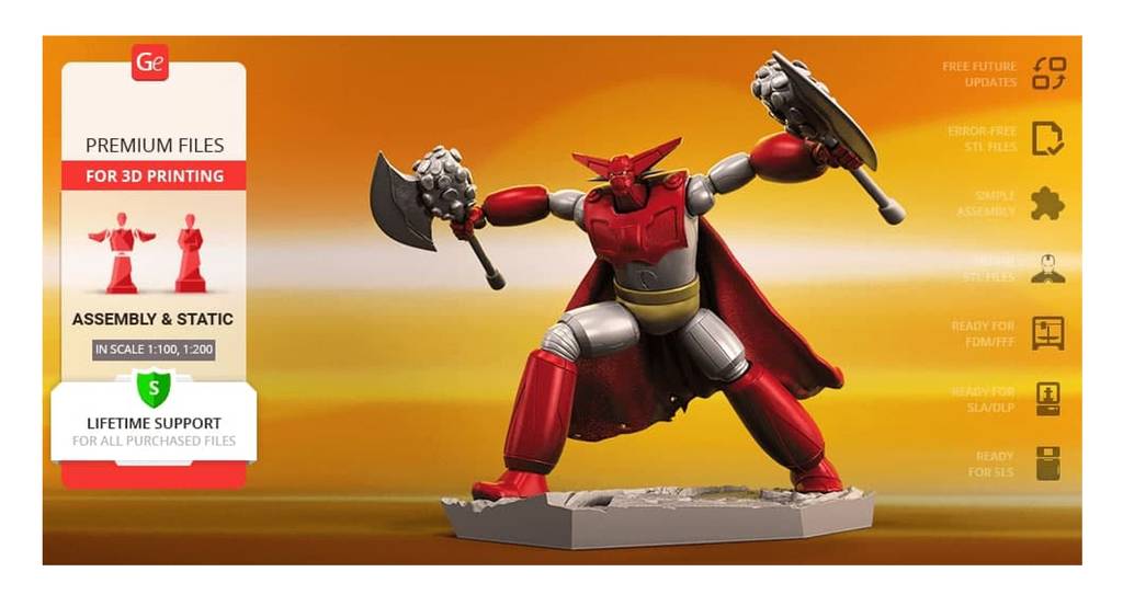 P站图纸印象馆 Gambody 金刚战神 盖塔机器人 Gambody 金刚战神 盖塔机器人