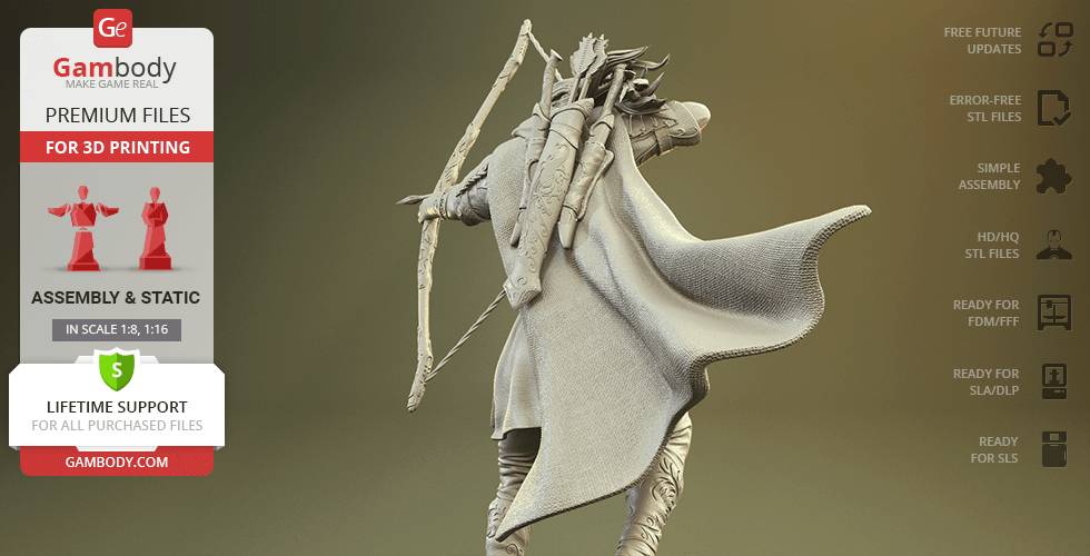 P站图纸印象馆 Gambody 指环王 精灵王子 Gambody 指环王 精灵王子