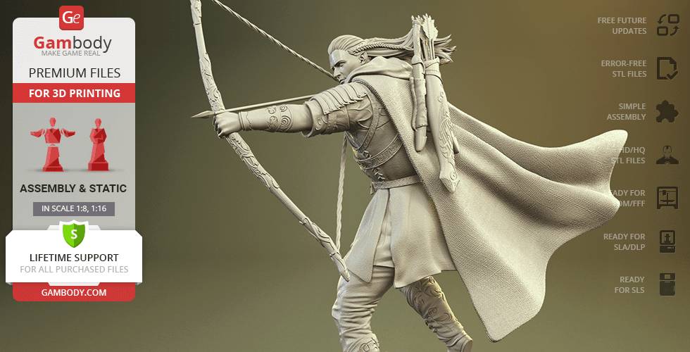 P站图纸印象馆 Gambody 指环王 精灵王子 Gambody 指环王 精灵王子