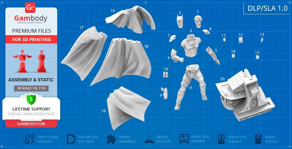 P站图纸印象馆 Gambody DC漫画 蝙蝠侠 Gambody DC漫画 蝙蝠侠