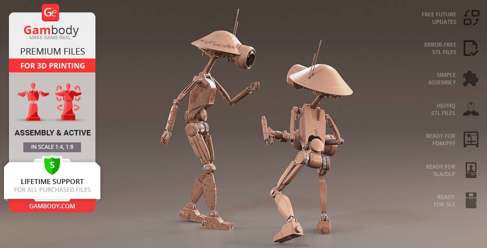 P站图纸印象馆 Gambody 星球大战 沙坑机器人 Gambody 星球大战 沙坑机器人