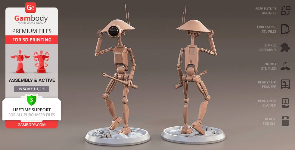 P站图纸印象馆 Gambody 星球大战 沙坑机器人 Gambody 星球大战 沙坑机器人