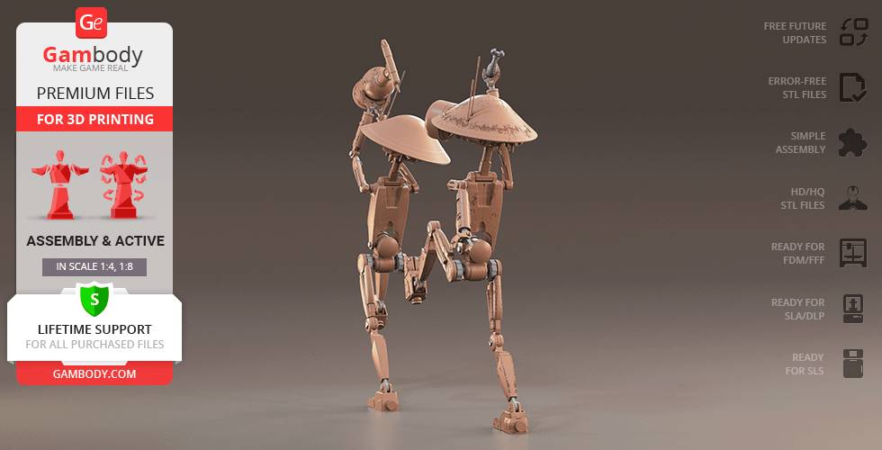 P站图纸印象馆 Gambody 星球大战 沙坑机器人 Gambody 星球大战 沙坑机器人