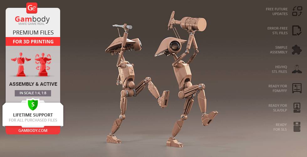 P站图纸印象馆 Gambody 星球大战 沙坑机器人 Gambody 星球大战 沙坑机器人