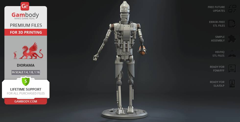 P站图纸印象馆 Gambody 曼达洛人 IG-12机器人 Gambody 曼达洛人 IG-12机器人