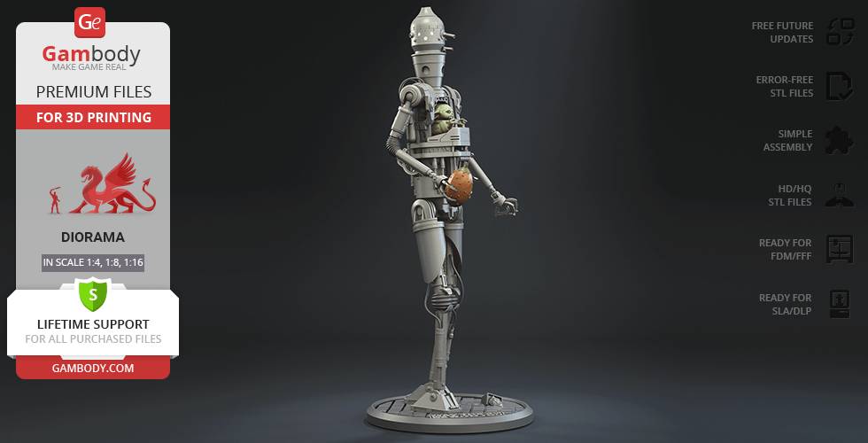 P站图纸印象馆 Gambody 曼达洛人 IG-12机器人 Gambody 曼达洛人 IG-12机器人