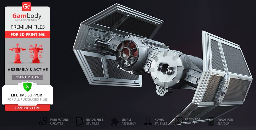 P站图纸印象馆 Gambody 星球大战 TIE轰炸机 Gambody 星球大战 TIE轰炸机