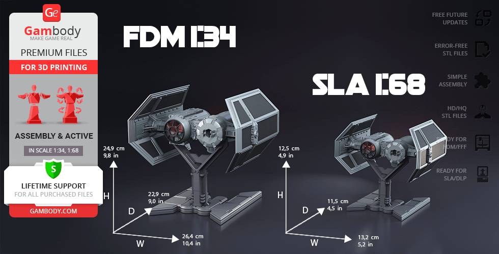 P站图纸印象馆 Gambody 星球大战 TIE轰炸机 Gambody 星球大战 TIE轰炸机