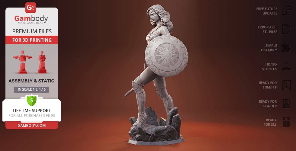 P站图纸印象馆 Gambody DC漫画 神奇女侠 Gambody DC漫画 神奇女侠