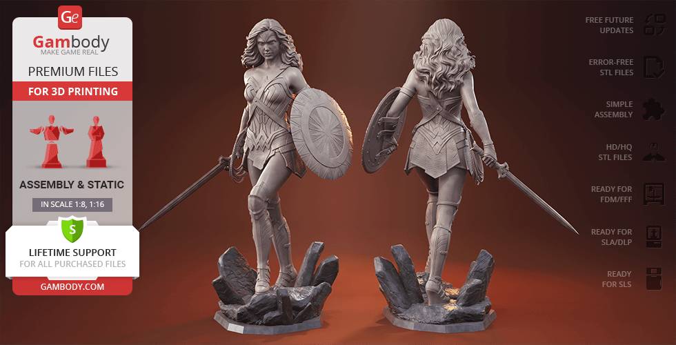 P站图纸印象馆 Gambody DC漫画 神奇女侠 Gambody DC漫画 神奇女侠