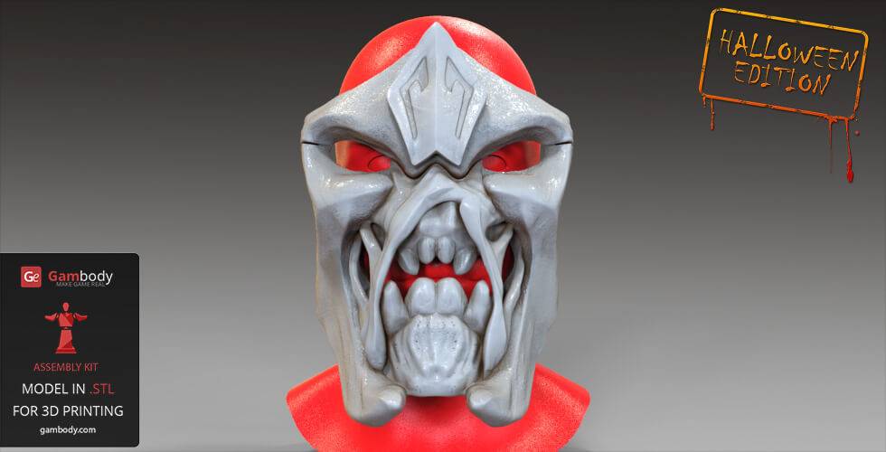 P站图纸印象馆 Gambody 毁灭战士面具 Gambody 毁灭战士面具