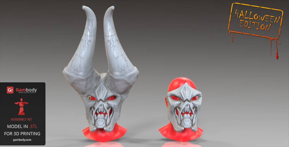 P站图纸印象馆 Gambody 毁灭战士面具 Gambody 毁灭战士面具