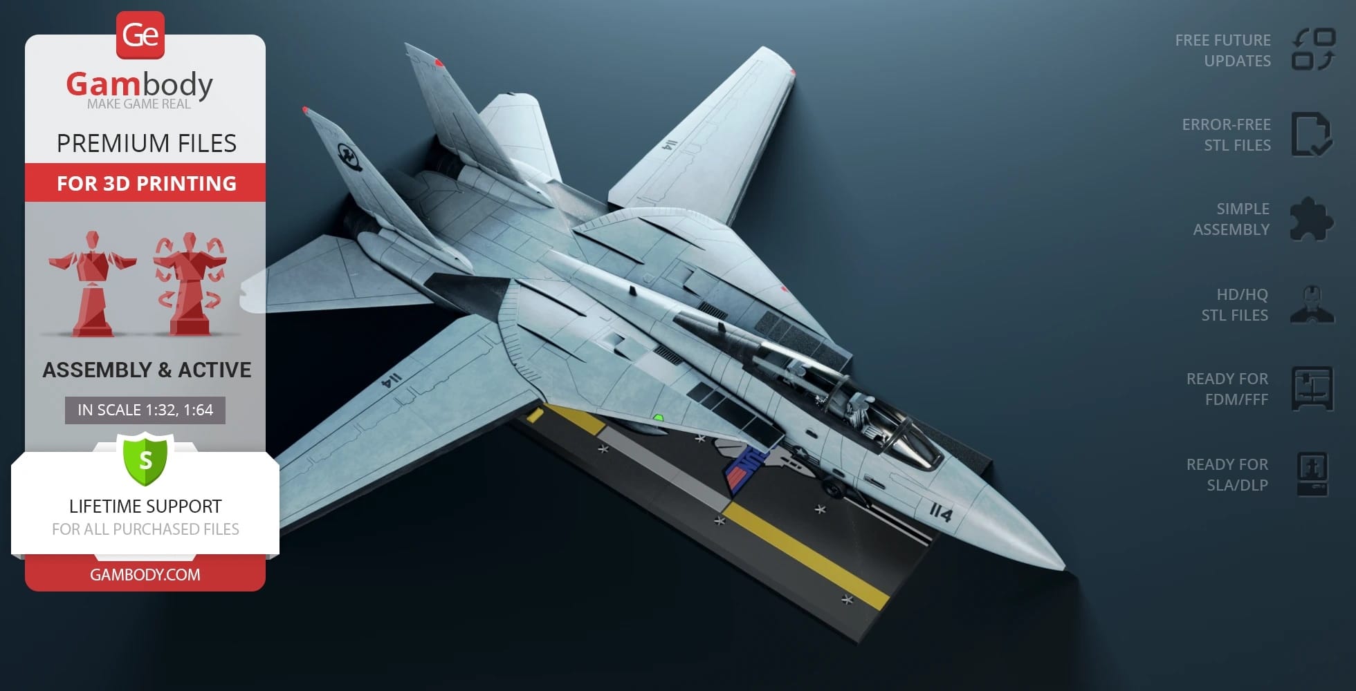 P站图纸印象馆 Gambody F-14 雄猫 Gambody F-14 雄猫