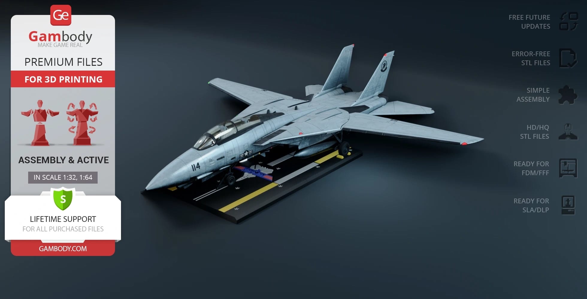P站图纸印象馆 Gambody F-14 雄猫 Gambody F-14 雄猫