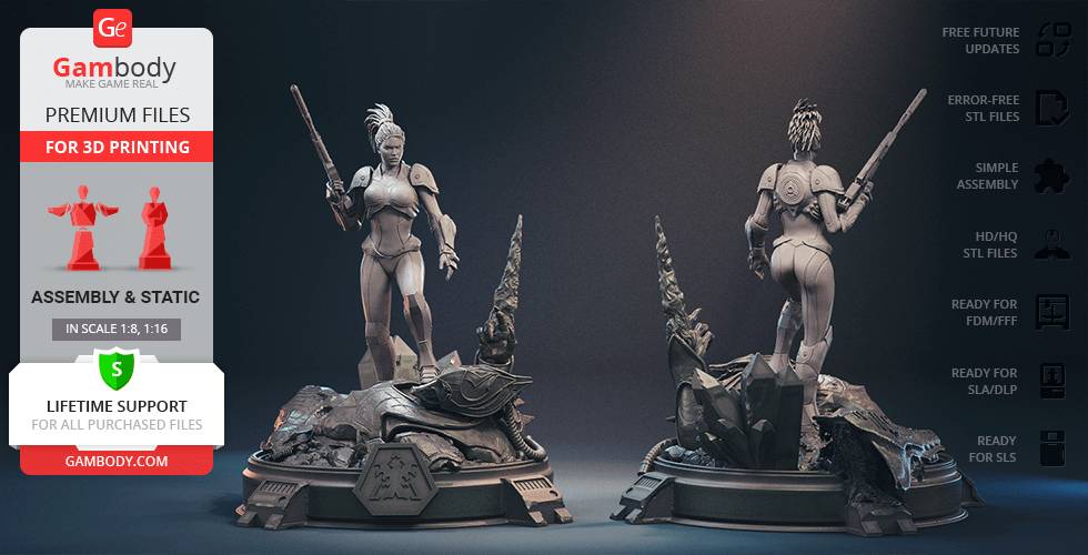 P站图纸印象馆 Gambody 星际争霸 幽灵Ghost Gambody 星际争霸 幽灵Ghost