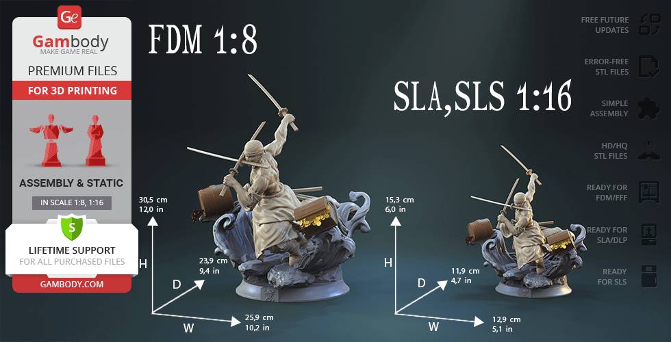 P站图纸印象馆 Gambody 海贼王 罗罗诺亚·索隆 Gambody 海贼王 罗罗诺亚·索隆