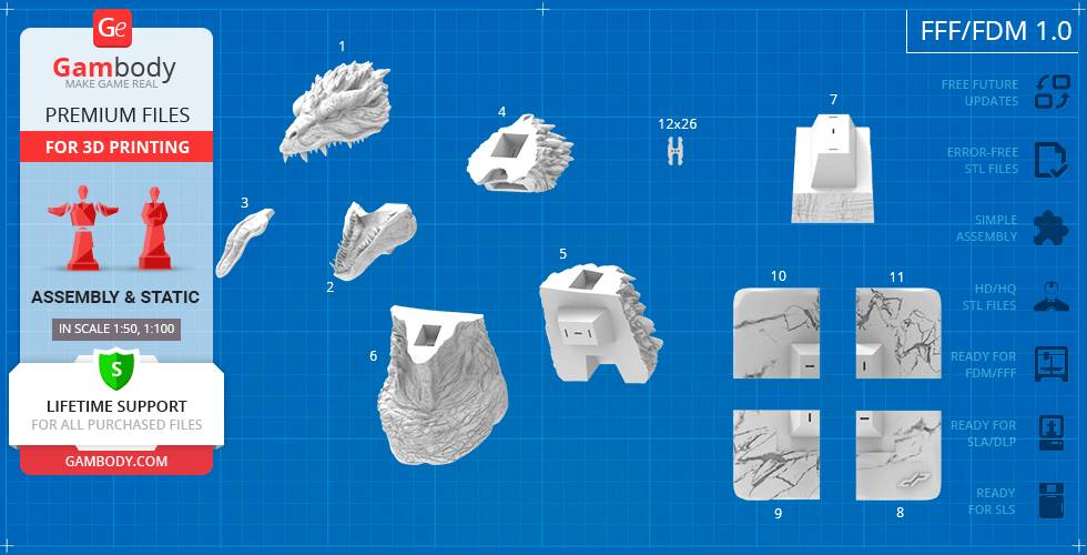 P站图纸印象馆 Gambody 哥斯拉 Gambody 哥斯拉