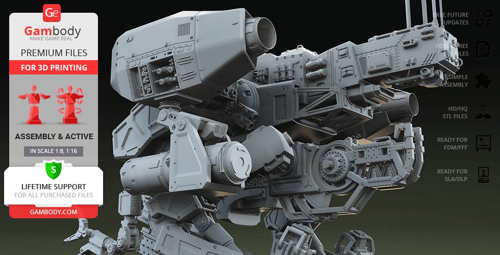 P站图纸印象馆 Gambody Moose机甲 Gambody Moose机甲