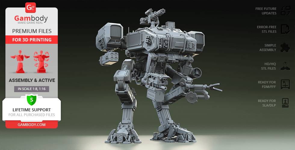 P站图纸印象馆 Gambody Moose机甲 Gambody Moose机甲