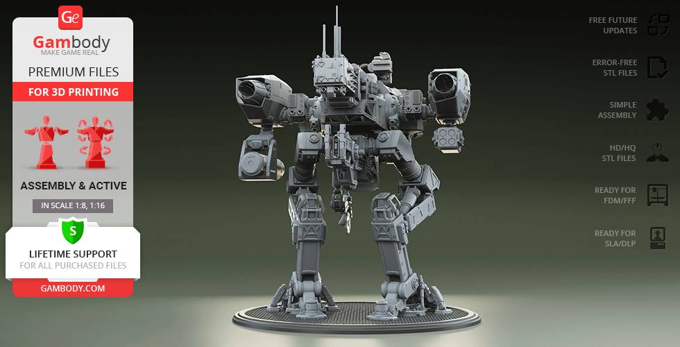 P站图纸印象馆 Gambody Moose机甲 Gambody Moose机甲