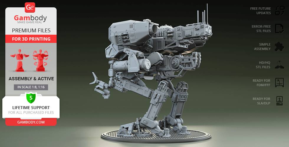 P站图纸印象馆 Gambody Moose机甲 Gambody Moose机甲