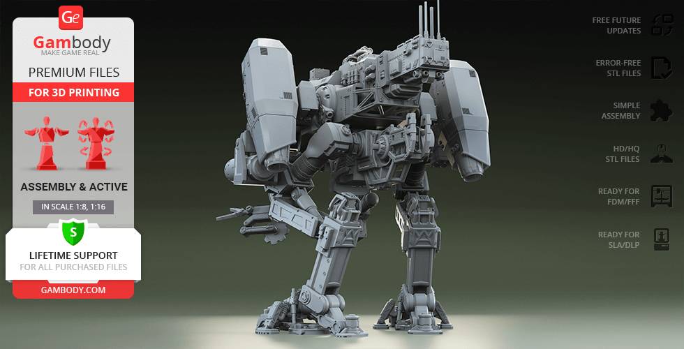 P站图纸印象馆 Gambody Moose机甲 Gambody Moose机甲