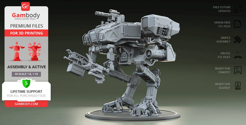 P站图纸印象馆 Gambody Moose机甲 Gambody Moose机甲