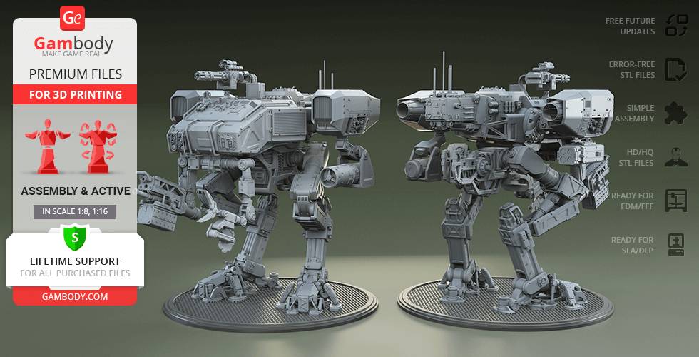 P站图纸印象馆 Gambody Moose机甲 Gambody Moose机甲