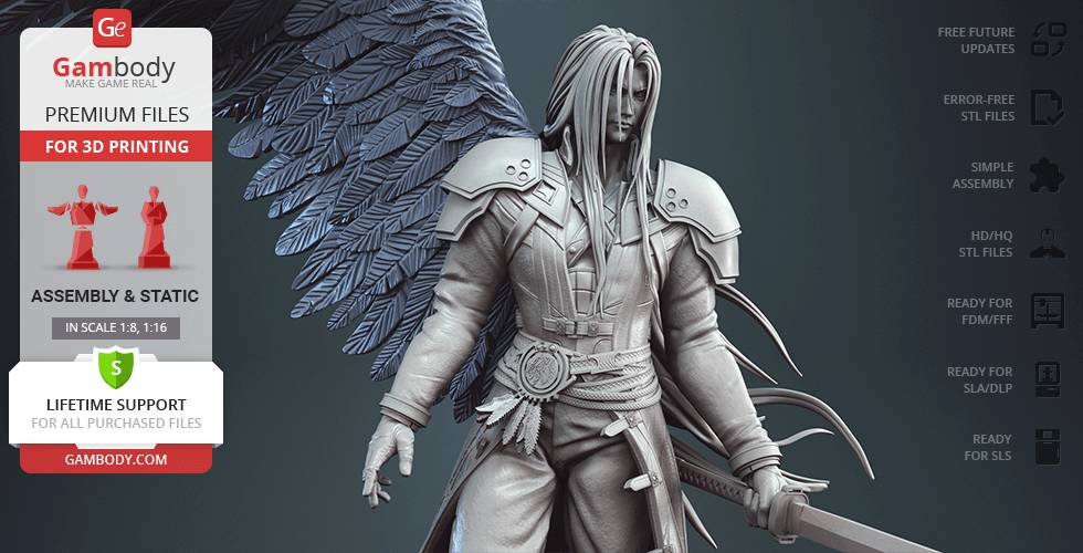 P站图纸印象馆 Gambody 最终幻想 萨菲罗斯 Gambody 最终幻想 萨菲罗斯