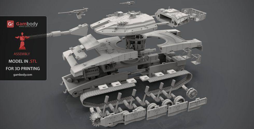 P站图纸印象馆 Gambody 梅卡瓦主战坦克 Gambody 梅卡瓦主战坦克