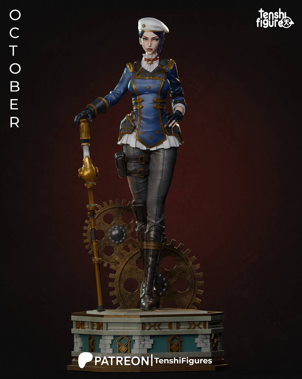 P站图纸印象馆 Tenshi Figures 英雄联盟 凯特琳 Tenshi Figures 英雄联盟 凯特琳