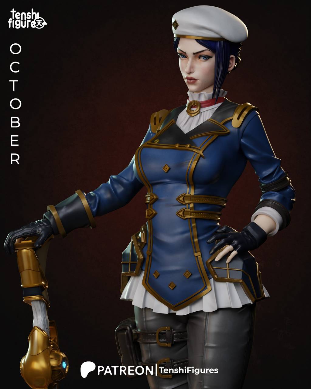 P站图纸印象馆 Tenshi Figures 英雄联盟 凯特琳 Tenshi Figures 英雄联盟 凯特琳