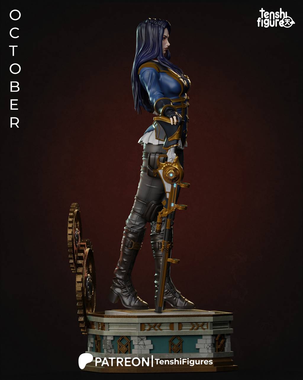 P站图纸印象馆 Tenshi Figures 英雄联盟 凯特琳 Tenshi Figures 英雄联盟 凯特琳