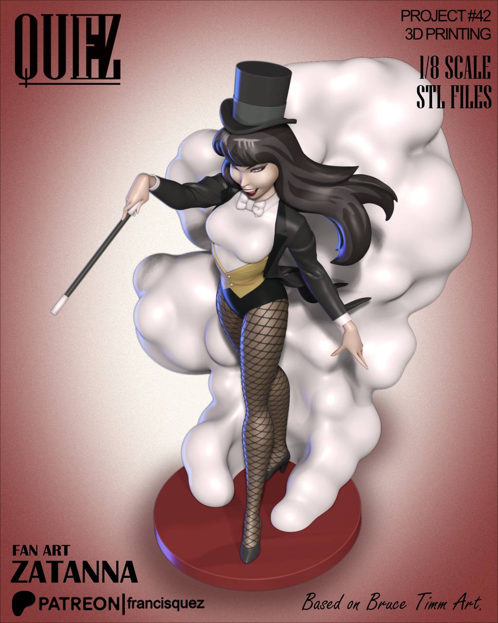 P站图纸印象馆 Francis Quez DC漫画 扎坦娜·扎塔拉 Francis Quez DC漫画 扎坦娜·扎塔拉