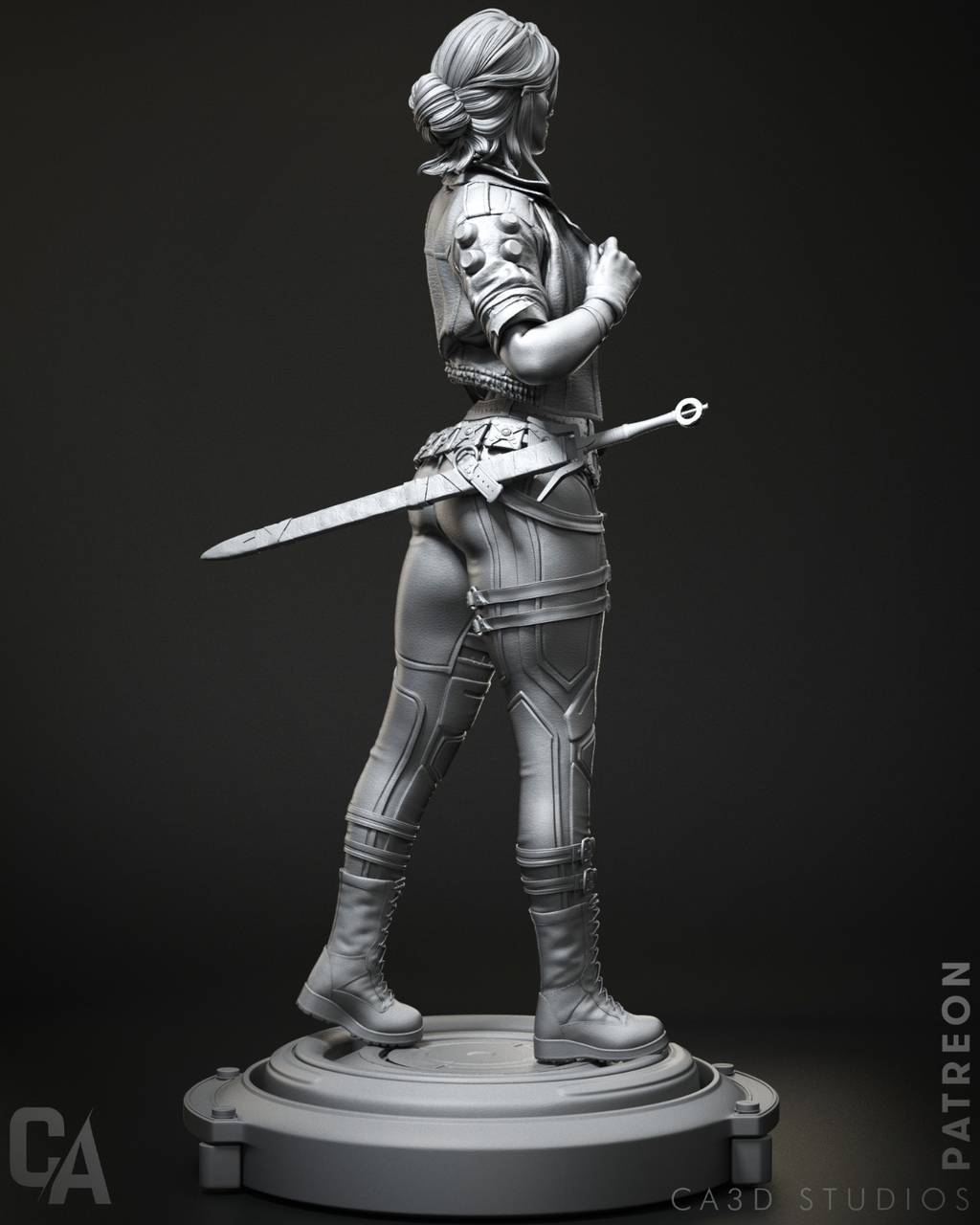 P站图纸印象馆 CA3D 猎魔人 希里 CA3D 猎魔人 希里