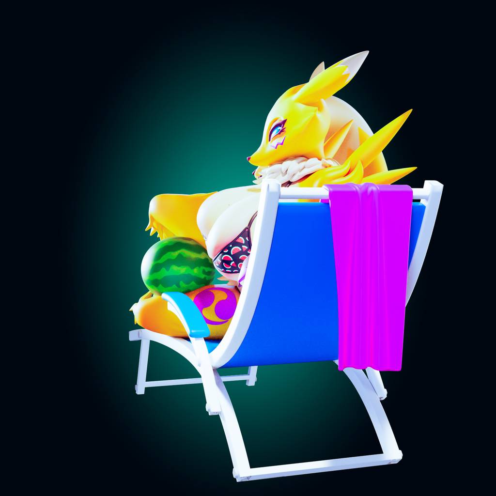 P站图纸印象馆 Officer Rhu 数码宝贝 妖狐兽 Officer Rhu 数码宝贝 妖狐兽