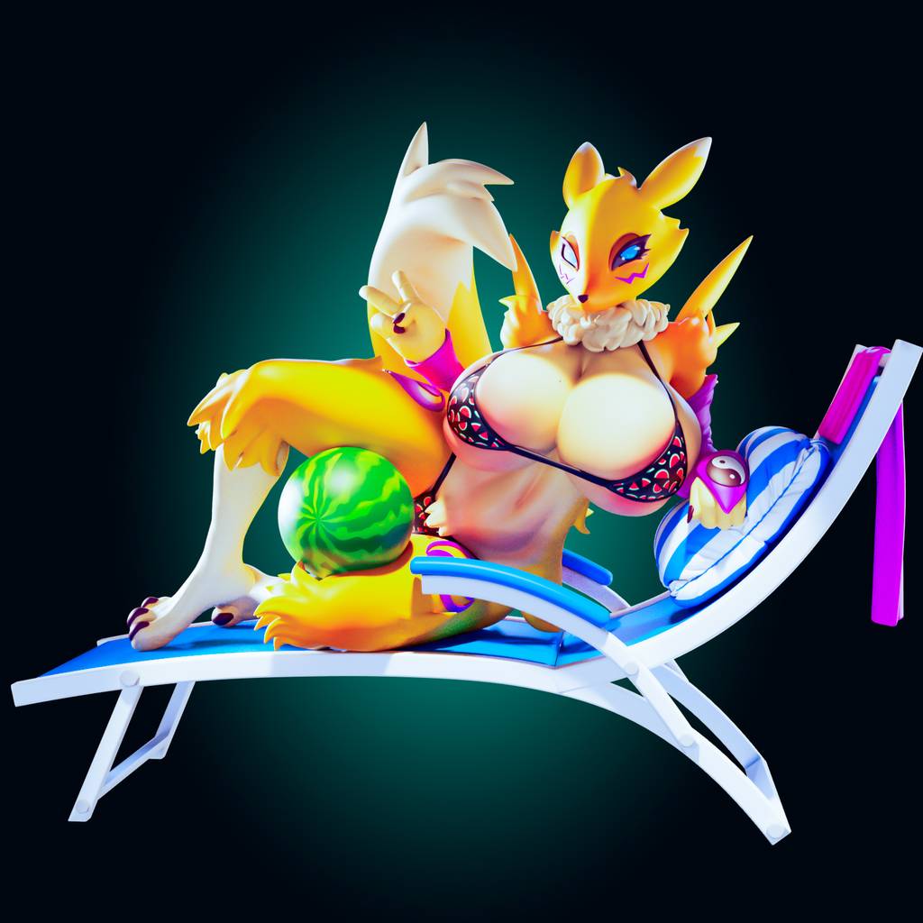 P站图纸印象馆 Officer Rhu 数码宝贝 妖狐兽 Officer Rhu 数码宝贝 妖狐兽