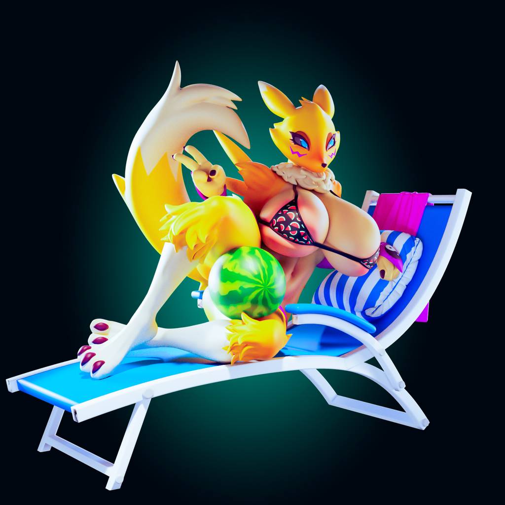 P站图纸印象馆 Officer Rhu 数码宝贝 妖狐兽 Officer Rhu 数码宝贝 妖狐兽