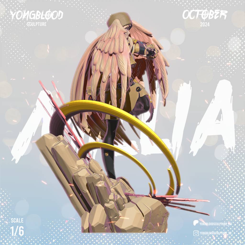 P站图纸印象馆 Yongblood Sculpture 罪恶装备 米莉亚 雷杰 Yongblood Sculpture 罪恶装备 米莉亚 雷杰