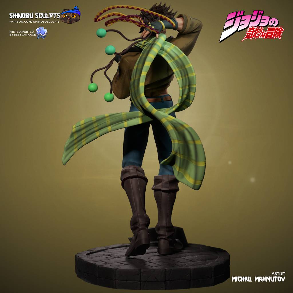 P站图纸印象馆 Shinobu Sculpts JOJO的奇妙冒险 乔瑟夫·乔斯达 Shinobu Sculpts JOJO的奇妙冒险 乔瑟夫·乔斯达