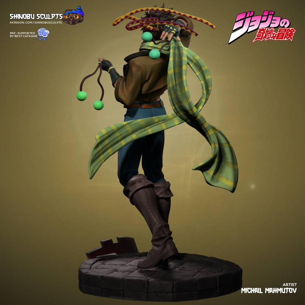 P站图纸印象馆 Shinobu Sculpts JOJO的奇妙冒险 乔瑟夫·乔斯达 Shinobu Sculpts JOJO的奇妙冒险 乔瑟夫·乔斯达