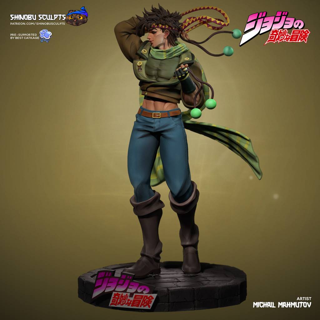 P站图纸印象馆 Shinobu Sculpts JOJO的奇妙冒险 乔瑟夫·乔斯达 Shinobu Sculpts JOJO的奇妙冒险 乔瑟夫·乔斯达